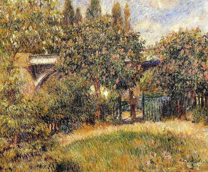 Le Pont du chemin de fer a Chatou, Pierre-Auguste Renoir